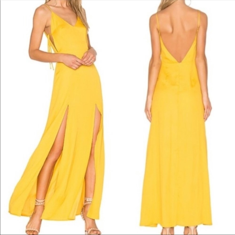 NWT REVOLVE Capulet Gina Plunging Maxidress XS